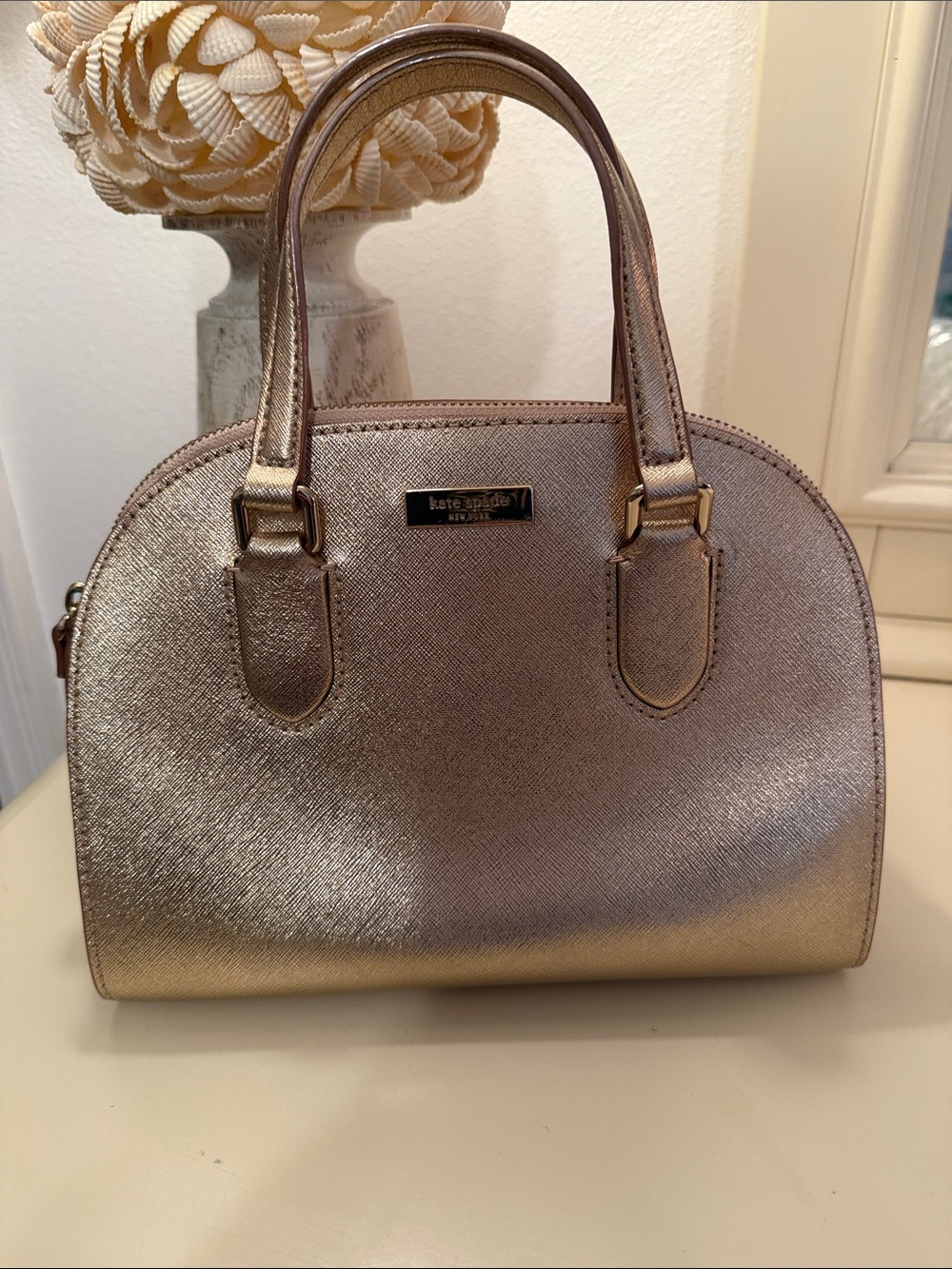 Kate Spade Metallic Rose Gold Purse